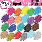 Scribble Clipart with Glitter