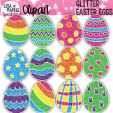 Easter Egg Clipart with Glitter