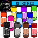 Rainbow Glue Sticks Clipart {Creative Clips Clipart}