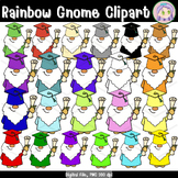 Rainbow Gnome Graduation Clipart, Learning Colors Clip art