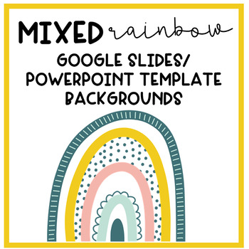 Preview of Rainbow Google Slides/ Powerpoint Background Templates