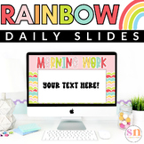 Rainbow Classroom Decor Classroom Slides | Presentation Sl