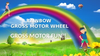 Preview of Rainbow Gross Motor Wheel (St Patrick's Day Game/Activity)