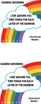 Preview of Rainbow Grounding Activity Card