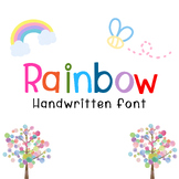 Rainbow | Handwritten font, Decorative Fonts, Display Font