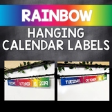 Rainbow Hanging Calendar Labels