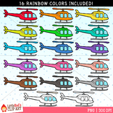 Rainbow Helicopter Clip Art