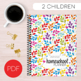 Rainbow Homeschool Planner (2 kids, 4 days, Days 1-4)