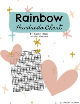 Rainbow Hundreds Chart by Kinder Kitchen | TPT