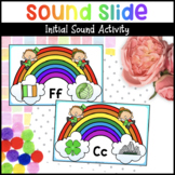 Rainbow Initial Sound Slide Activity for St. Patrick's Day