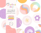 Rainbow Instagram Story Highlight Covers, Social Media Bra