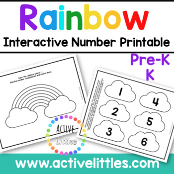 Preview of Rainbow Interactive Number Printable