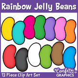 Rainbow Jelly Bean Clipart Set 13 Piece Easter Counting Co