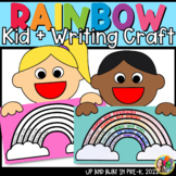 Rainbow Kid Writing Craft - Back to School Color Activity