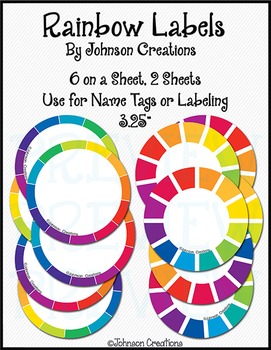 Rainbow Labels by Johnson Creations TPT