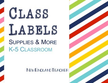 Preview of FREE Rainbow Labels for Classroom Decor: Supplies, Days, Months, Subjects & More