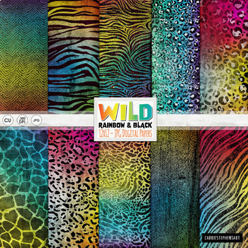 Leopard Pattern Digital Paper 12 X 12 Wallpaper 300dpi 
