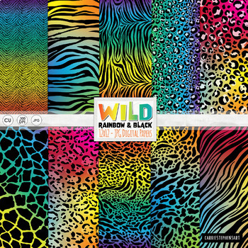 colored cheetah print background
