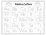 Rainbow Write Handwriting Sheet