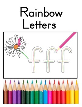 Rainbow Letters By Leila And Po Studio Teachers Pay Teachers