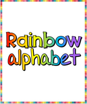 Preview of Rainbow Letters -Full Alphabet