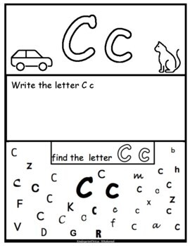 Rainbow Letters, Practice Printing, Alphabet Search worksheets, workbook