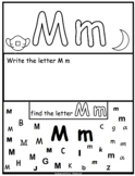 Rainbow Letters, Practice Printing, Alphabet Search worksh