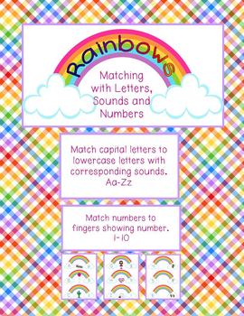 Preview of Rainbow Letters, Souns and Numbers