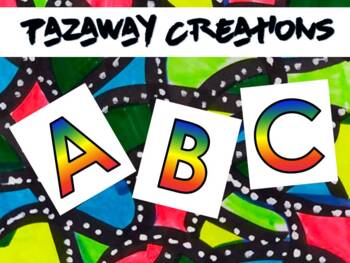 Preview of Rainbow Letters for Cut-outs | Classroom Decoration/Labels| -Capital Letters A-Z