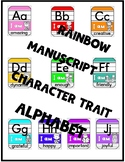Rainbow Manuscript Affirmation Alphabet