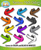 Rainbow Math Gators / Greater Than & Less Than {Zip-A-Dee-