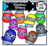 Rainbow Mittens (Erin's Ink Clipart)