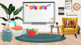 Rainbow Modern Bitmoji Digital Classroom