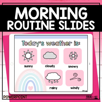 Preview of Rainbow Morning Routine | PowerPoint