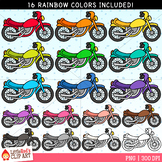 Rainbow Motorcycle Clip Art