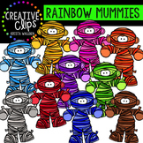 Rainbow Mummies {Creative Clips Digital Clipart}