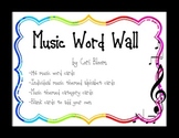 Rainbow Music Word Wall