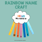 Rainbow Name Craft Activity