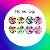 Rainbow Name Stickers