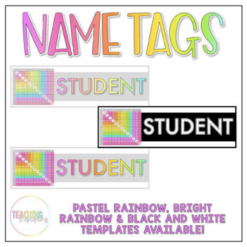 Preview of Rainbow Name Tags