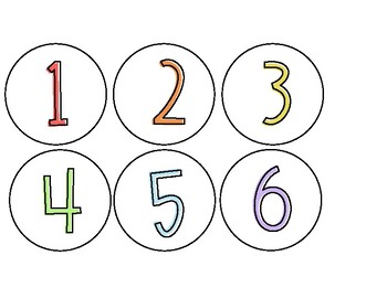Preview of Rainbow Number Labels