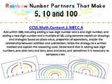 Rainbow Number Partners That Make 5, 10 and 100
