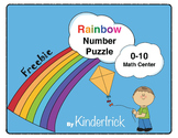 Rainbow Number Puzzle 0-10 Math Center