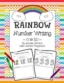 Rainbow Number Writing 0 to 20