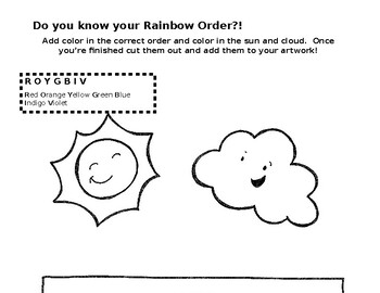 Preview of Rainbow Order Activity