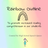 Rainbow Outline for Increased Reading Comprehension