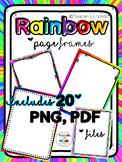 Rainbow Borders [clipart & printable]