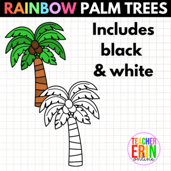 palm tree clip art drawings