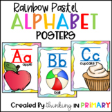 Rainbow Pastel Alphabet Posters