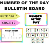 Rainbow Pastel Number of the Day Interactive Bulletin Boar